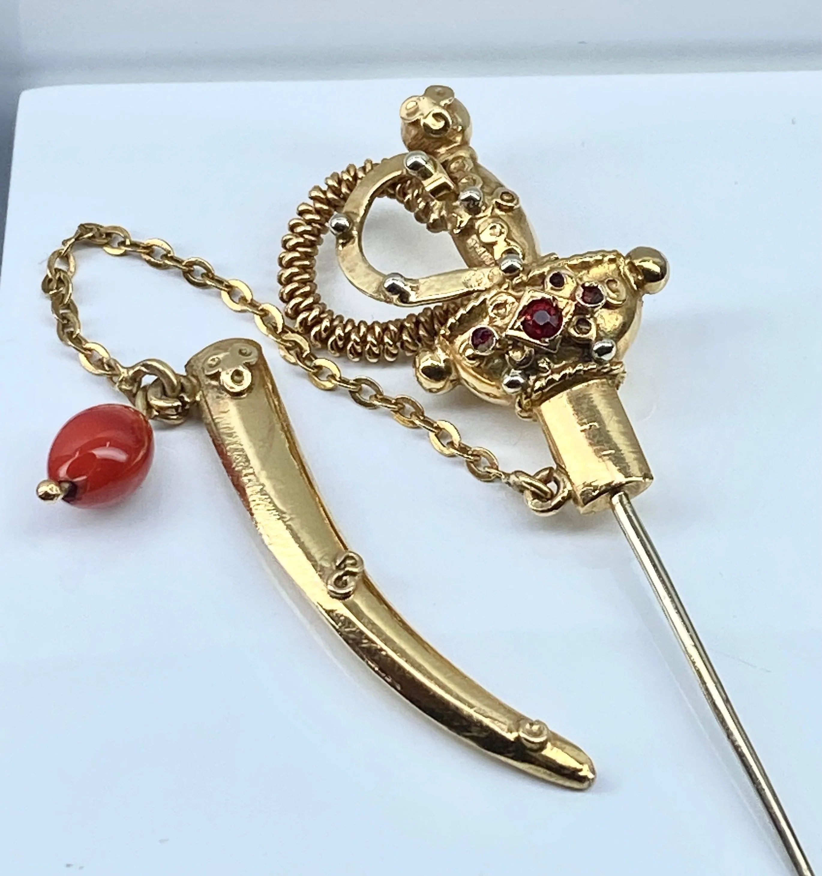 Broche épingle de cravate « épée » en or 18 carats sold by 58 Facettes product image thumbnail 2