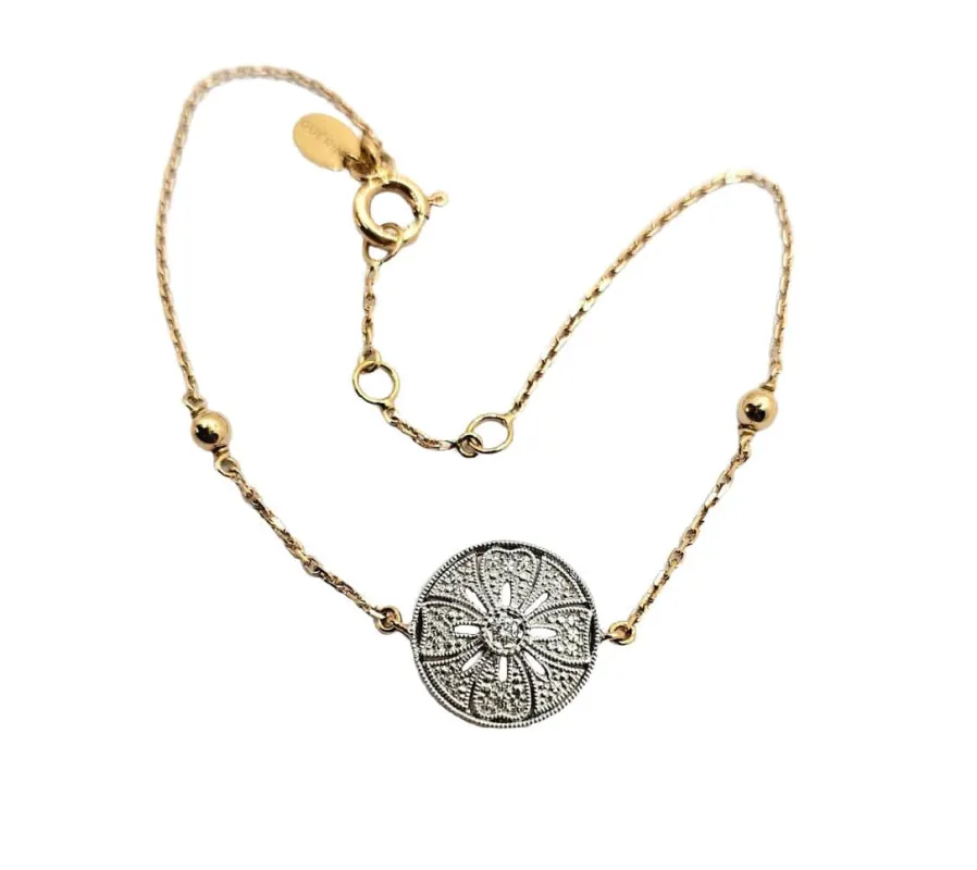 Bracelet Diamant Rose du Marais Or jaune 18 carats sold by 58 Facettes