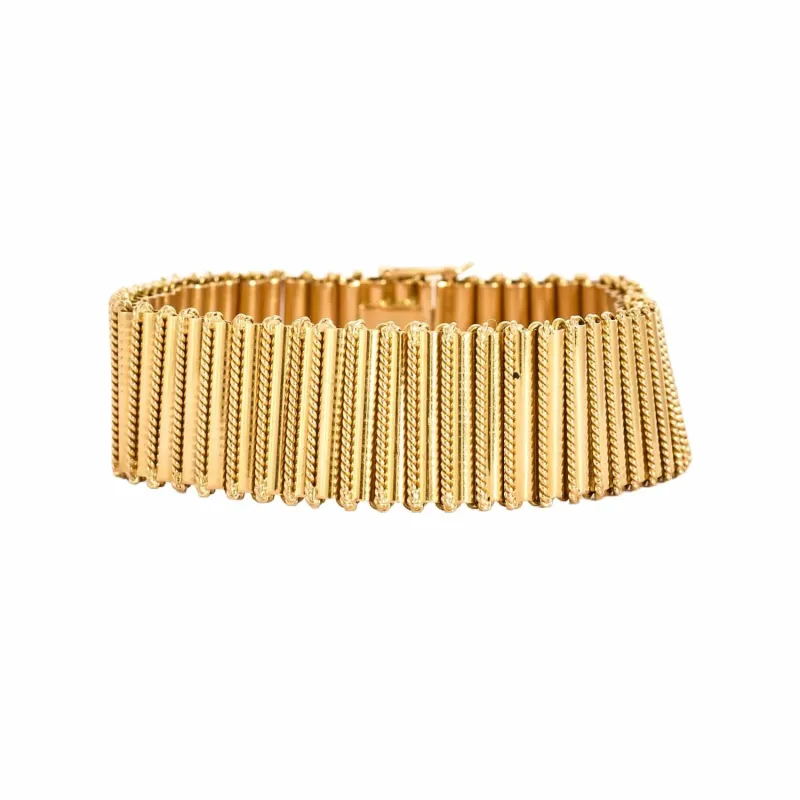 Bracelet articulé or jaune sold by 58 Facettes