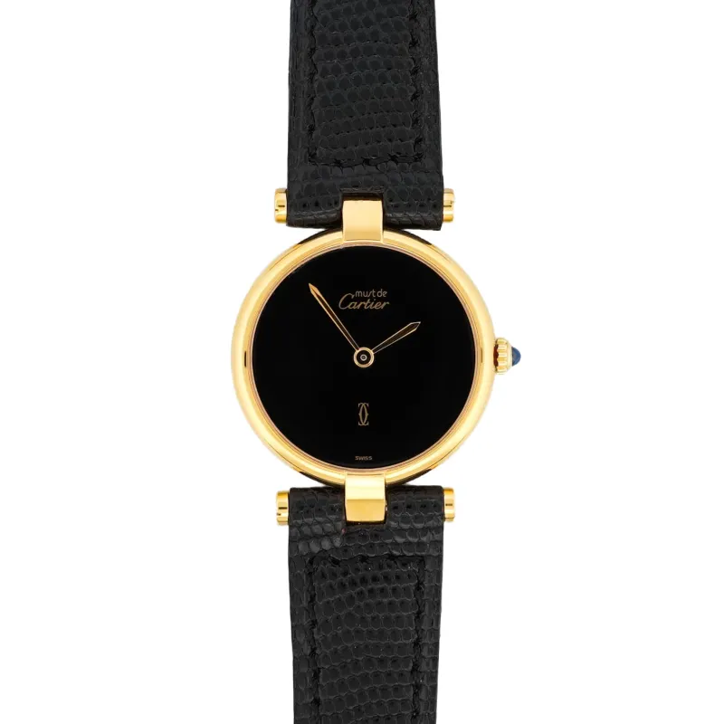 Cartier Must Vendôme - Cadran en onyx noir - SM sold by 58 Facettes