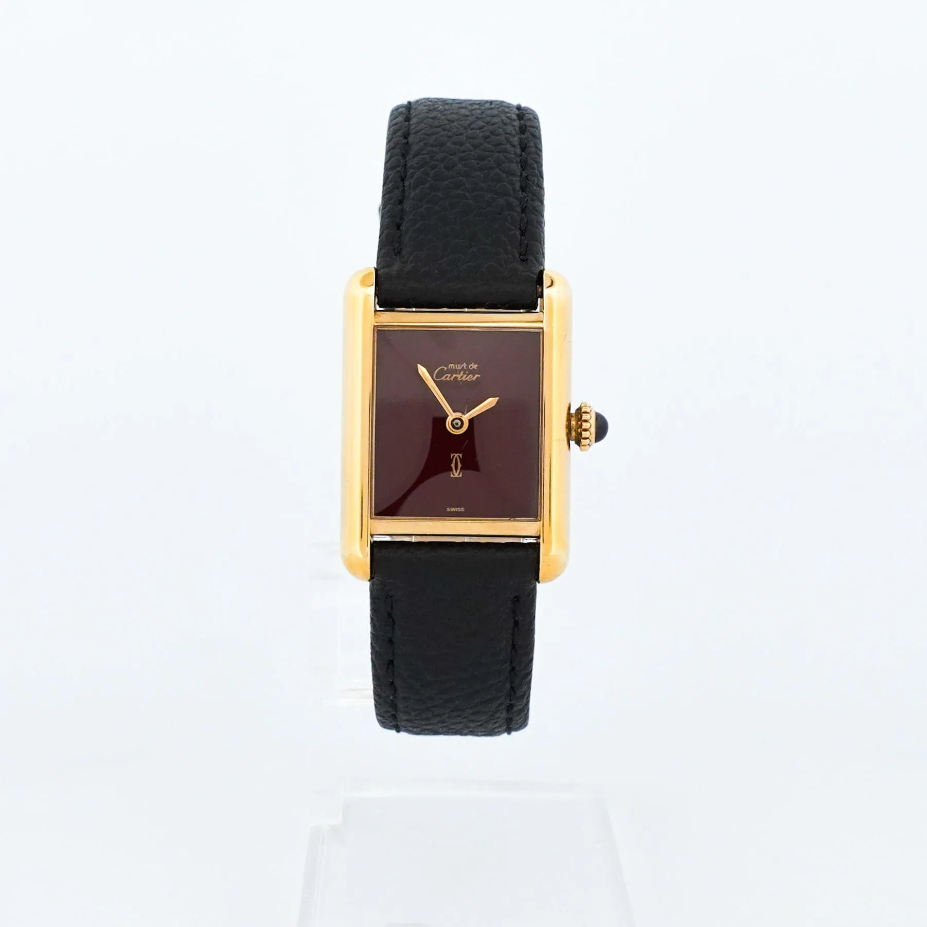 Cartier Tank Must - Cadran bordeaux - SM sold by 58 Facettes product image thumbnail 4