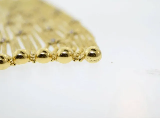 CARTIER - Draperie - Bracelet Or Jaune, Diamants sold by 58 Facettes product image thumbnail 3