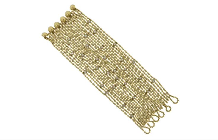 CARTIER - Draperie - Bracelet Or Jaune, Diamants sold by 58 Facettes