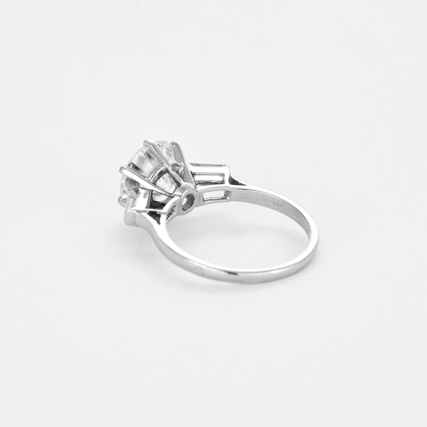 Solitaire en platine et diamants sold by 58 Facettes product image thumbnail 5