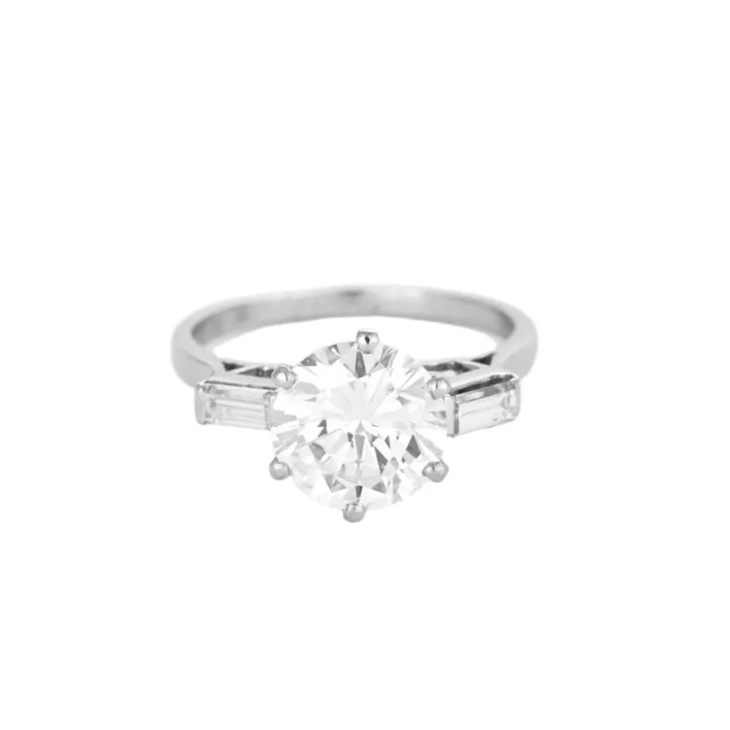 Solitaire en platine et diamants sold by 58 Facettes