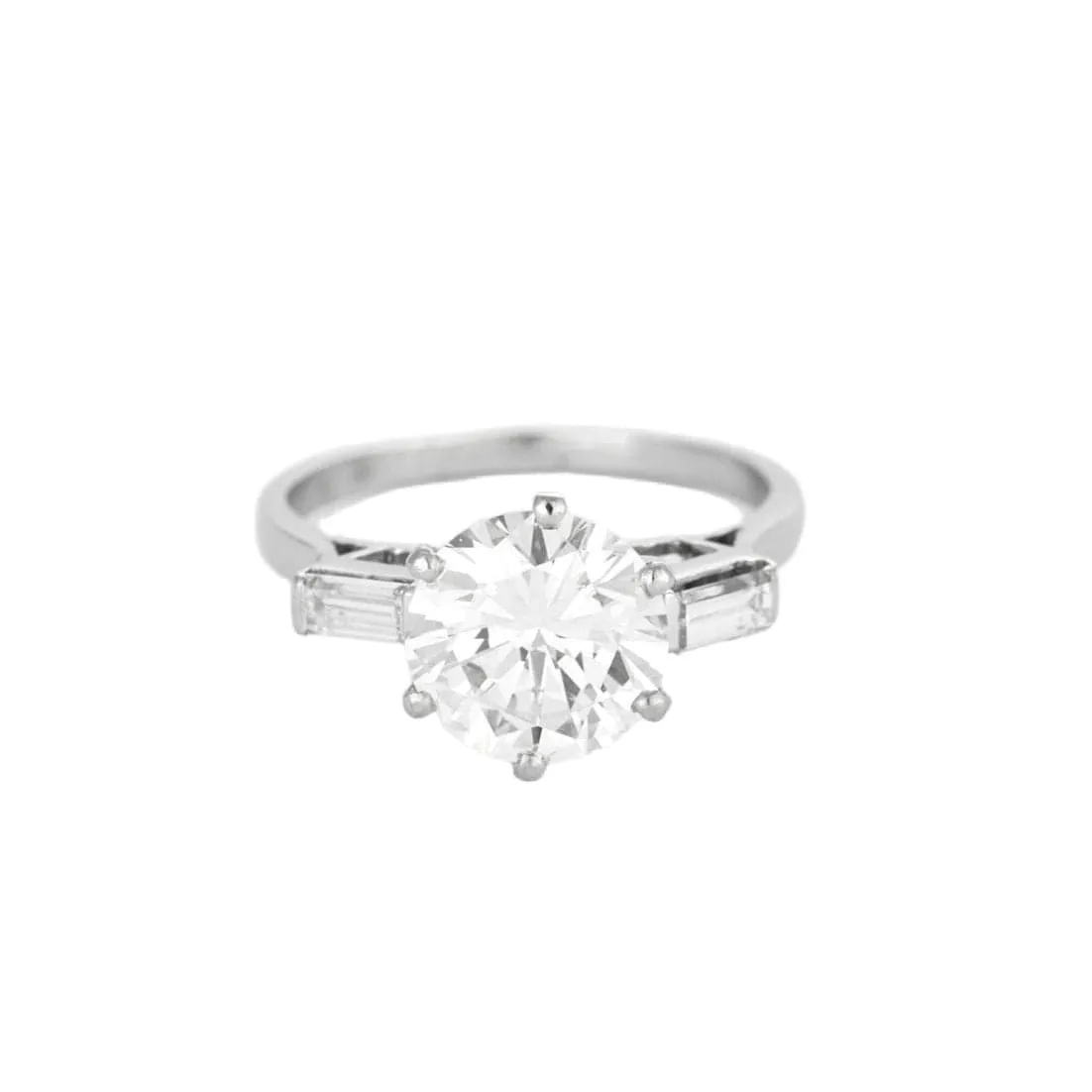 Solitaire en platine et diamants sold by 58 Facettes