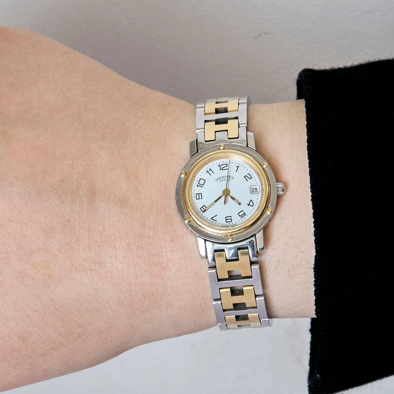 Hermès - Clipper - Montre Bi-ton or jaune et acier sold by 58 Facettes product image thumbnail 2