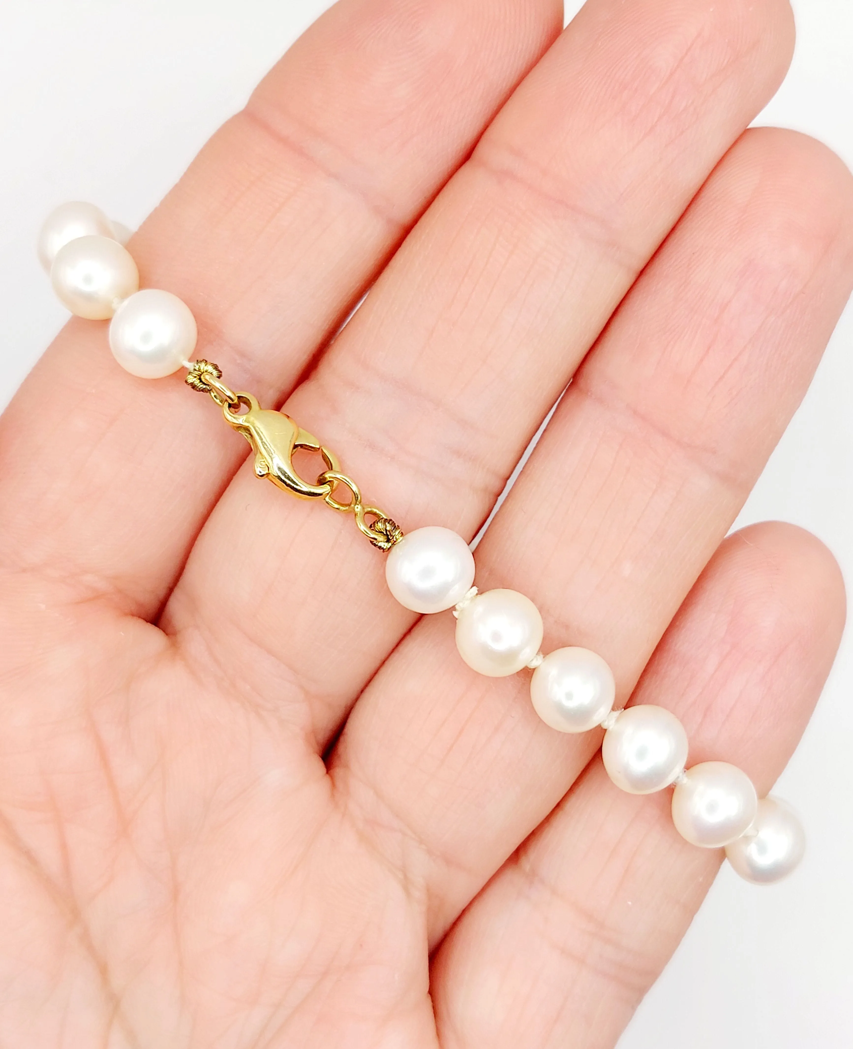 Bracelet vintage or jaune orné de perles de cultures sold by 58 Facettes product image thumbnail 5