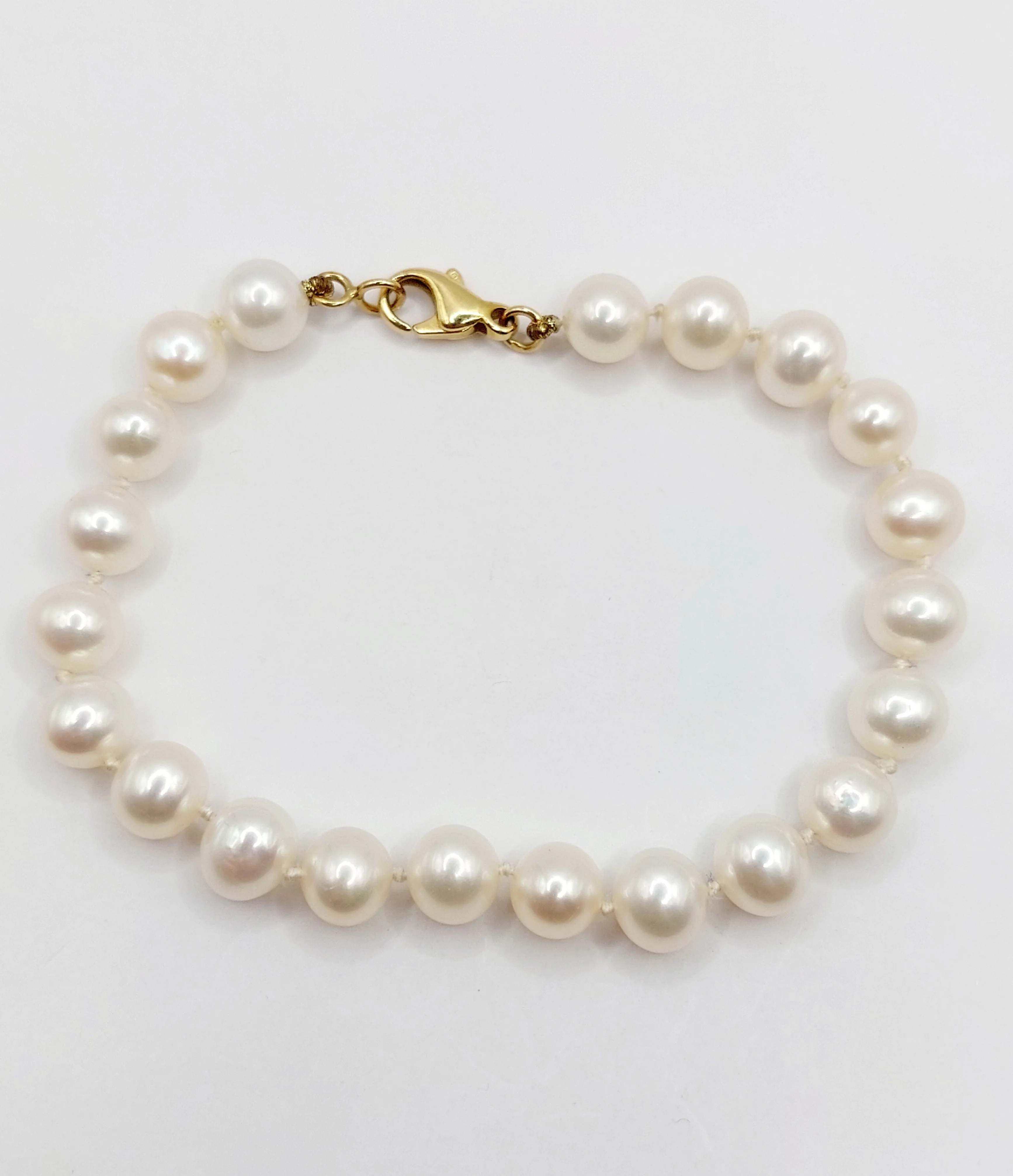 Bracelet vintage or jaune orné de perles de cultures sold by 58 Facettes product image thumbnail 2