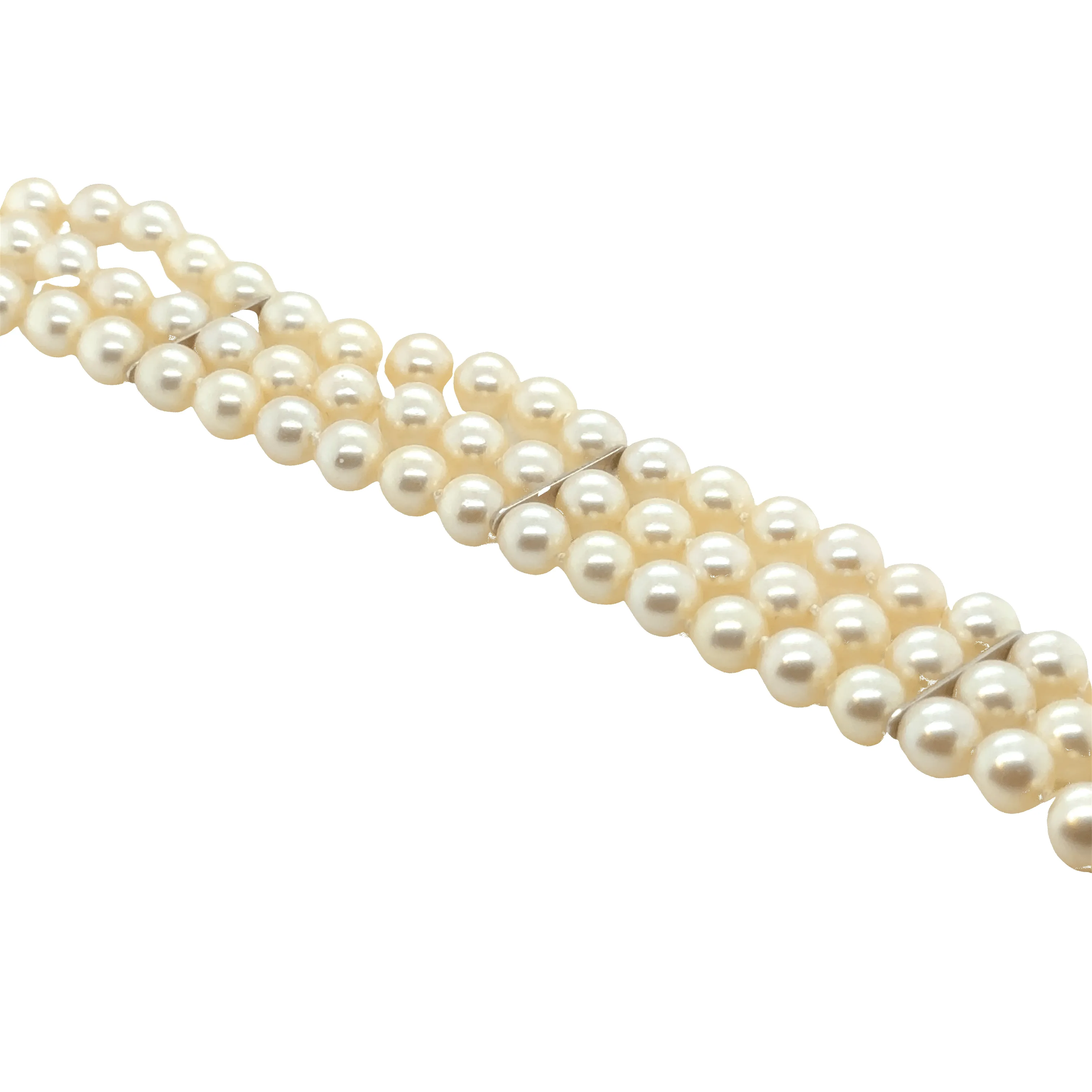 Bracelet perles de culture - Or blanc et Diamants sold by 58 Facettes product image thumbnail 3
