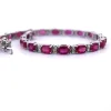 Bracelet Tennis - Or Blanc - Rubis et Diamants sold by 58 Facettes