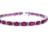 Bracelet Tennis - Or Blanc - Rubis et Diamants sold by 58 Facettes