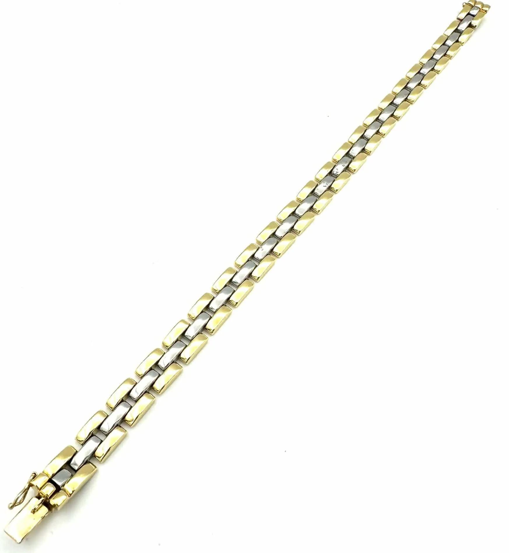 CARTIER. Collection "Panthère", bracelet or jaune et acier (full set) sold by 58 Facettes product image thumbnail 3