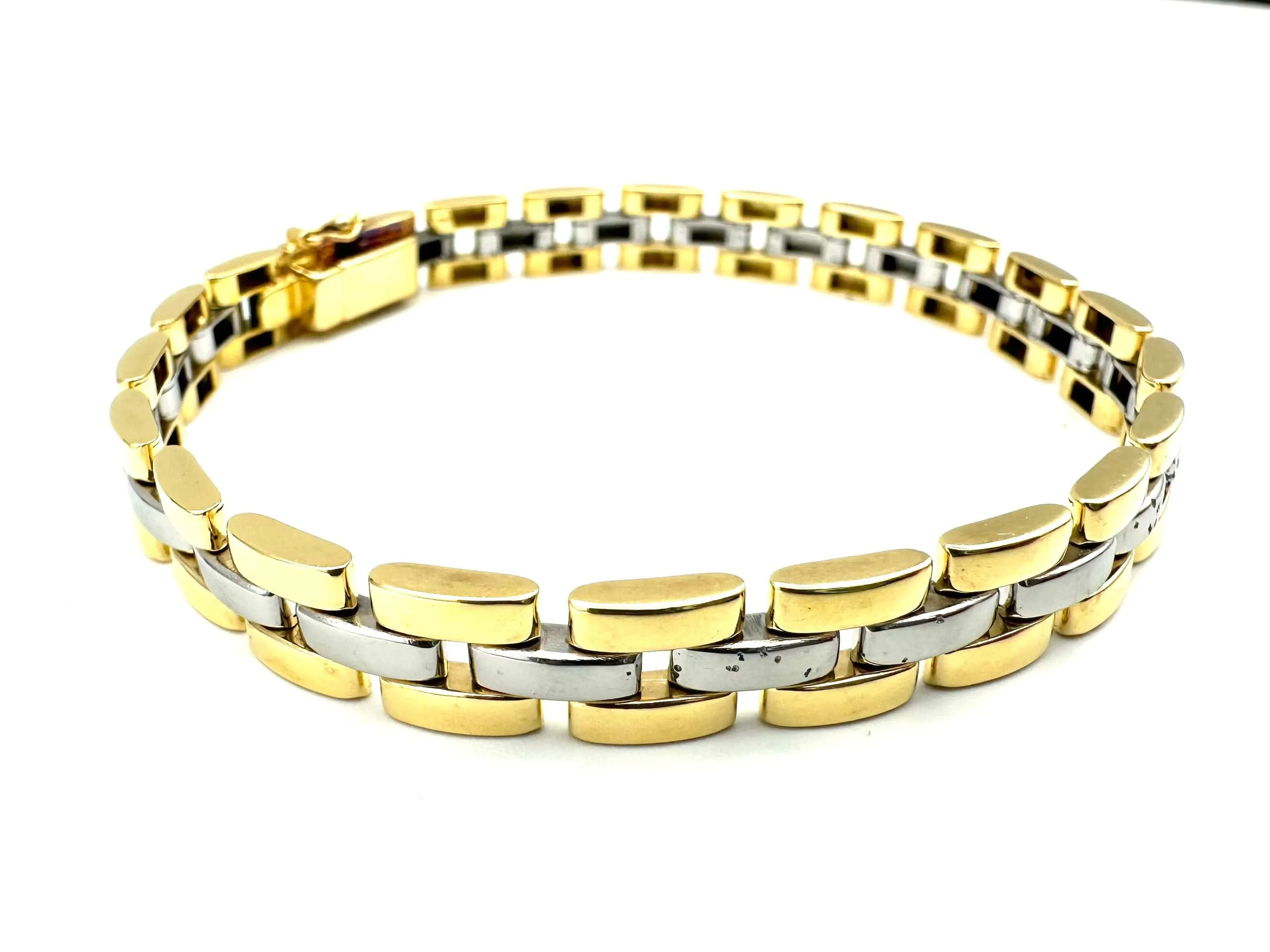 CARTIER. Collection "Panthère", bracelet or jaune et acier (full set) sold by 58 Facettes product image thumbnail 5