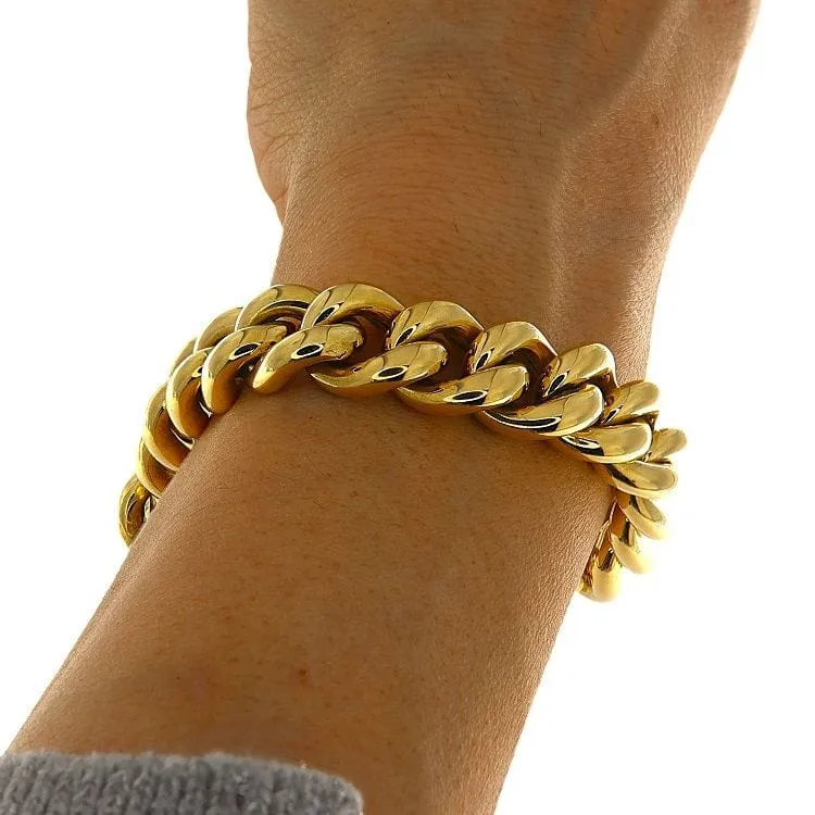 Bracelet groumette en or jaune sold by 58 Facettes product image thumbnail 2