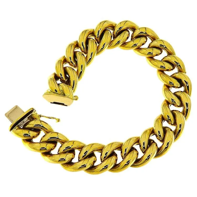Bracelet groumette en or jaune sold by 58 Facettes product image thumbnail 4