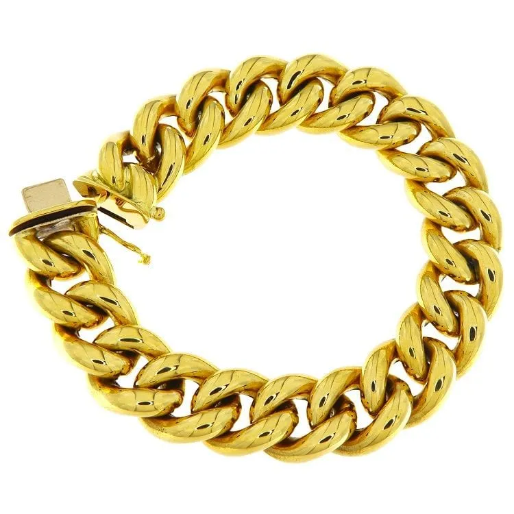 Bracelet groumette en or jaune sold by 58 Facettes