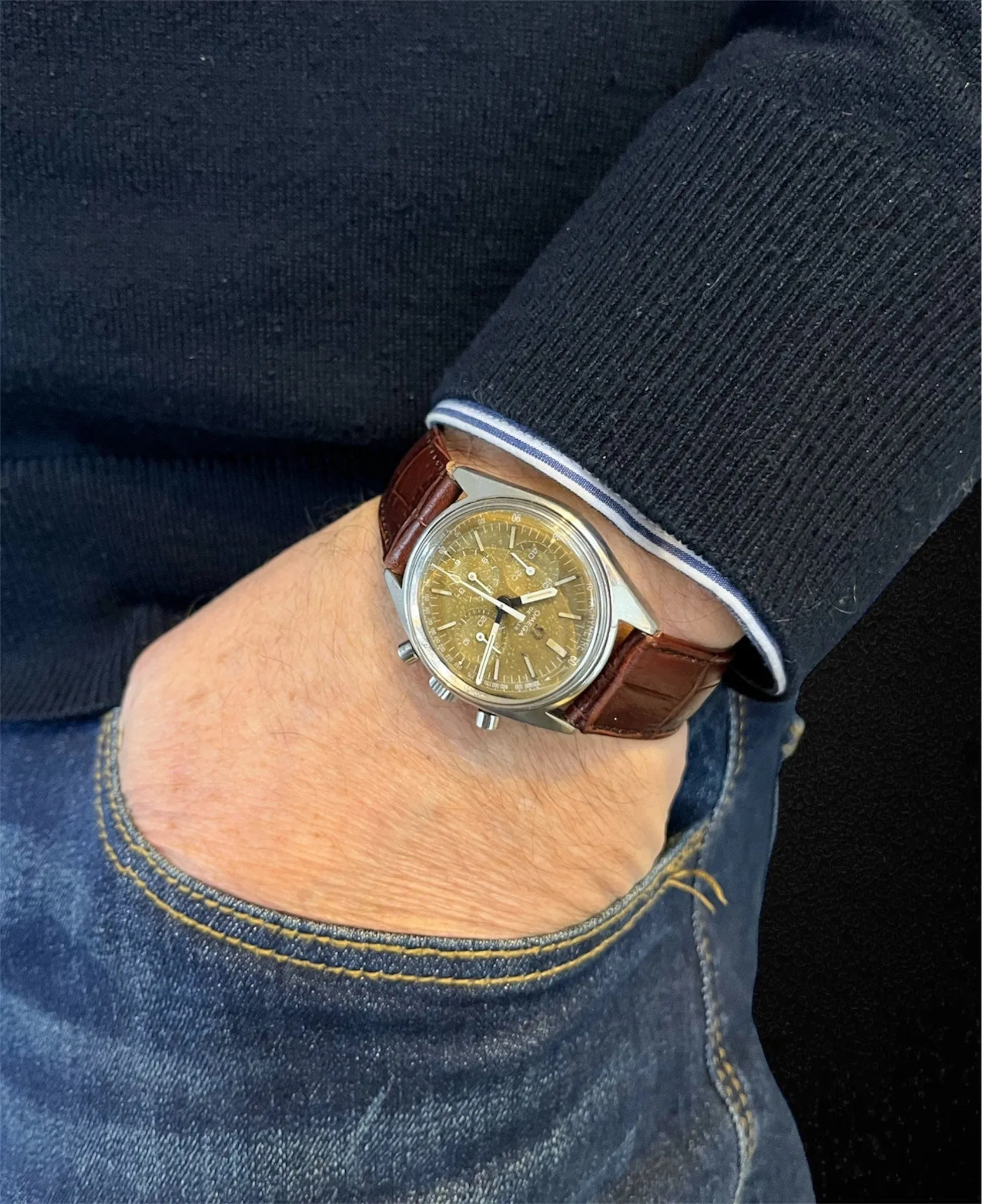 Chronographe Omega De Ville réf. 145.018 calibre 861 sold by 58 Facettes product image thumbnail 3