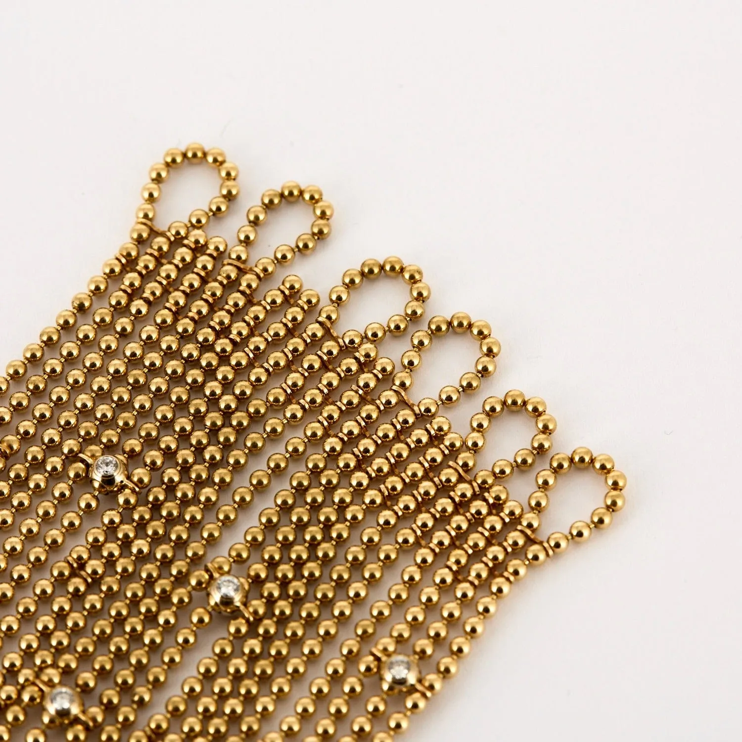 CARTIER - Rare Bracelet Draperie Or Jaune et diamants sold by 58 Facettes product image thumbnail 4