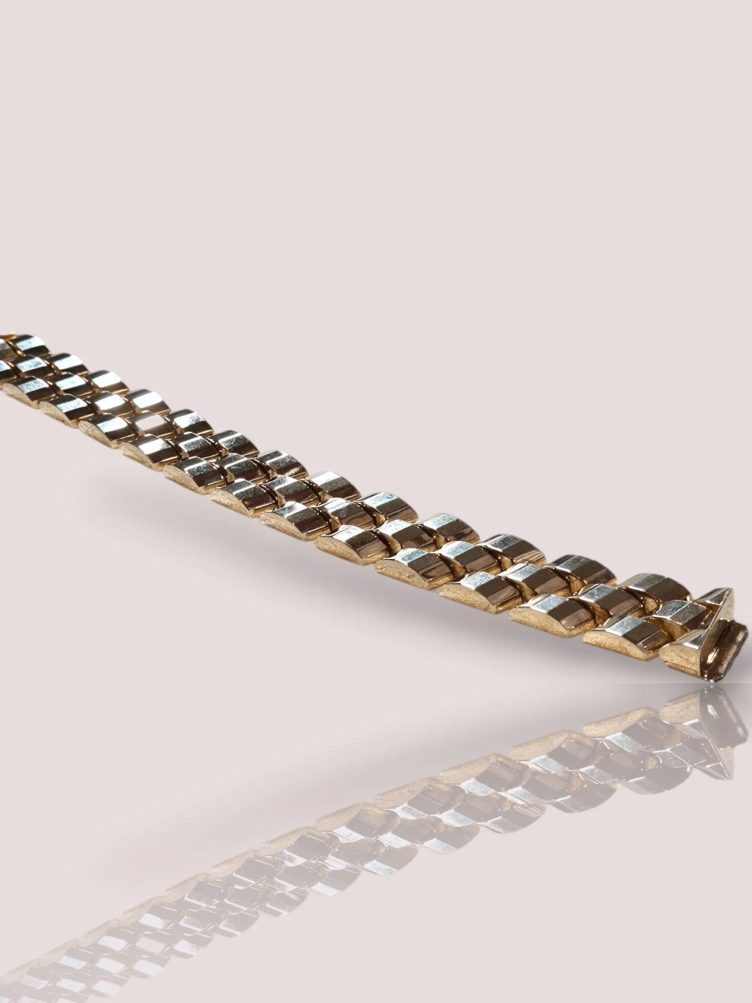 Bracelet jubilé en or jaune 14 carats sold by 58 Facettes product image thumbnail 5