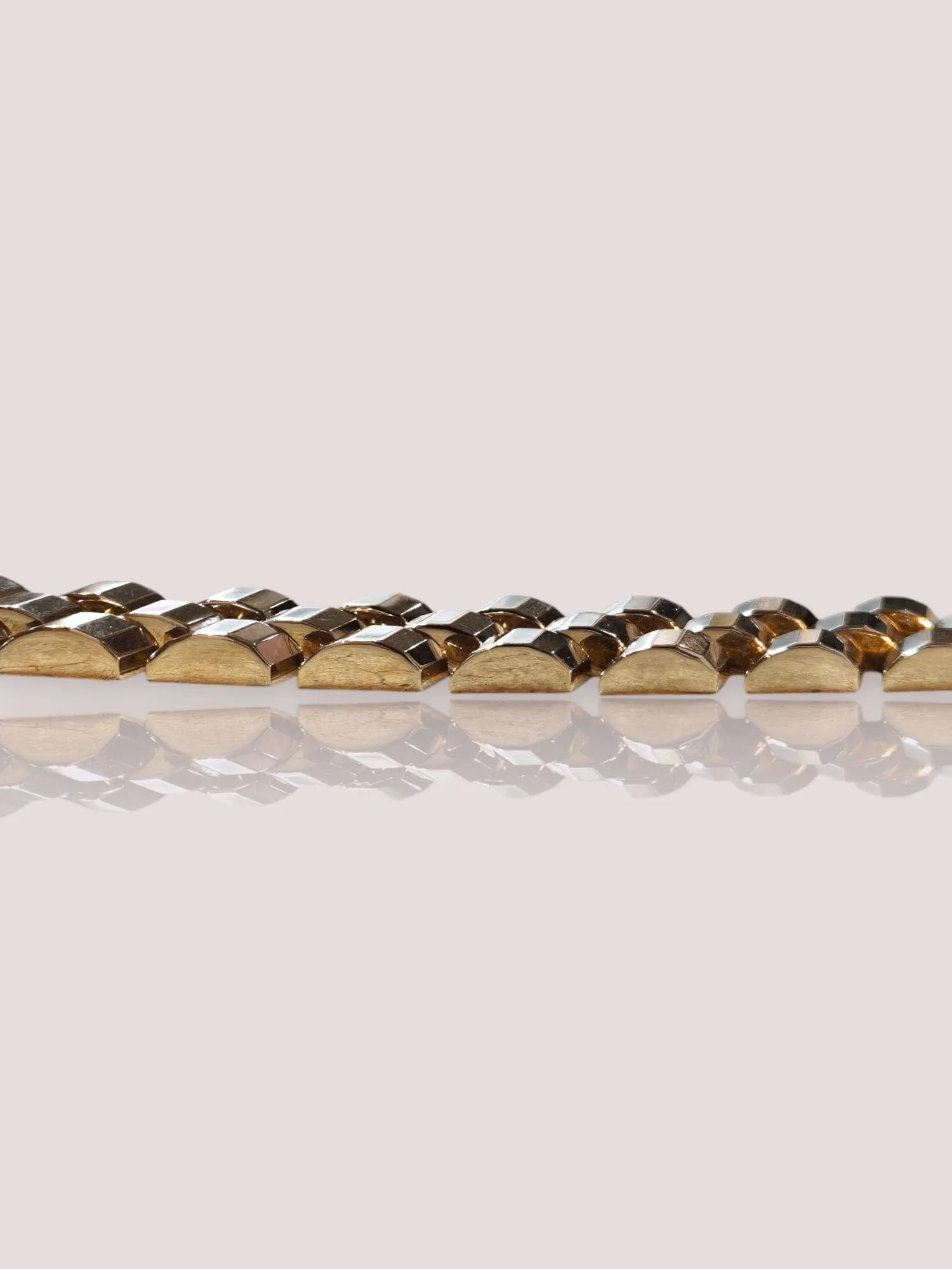 Bracelet jubilé en or jaune 14 carats sold by 58 Facettes product image thumbnail 2