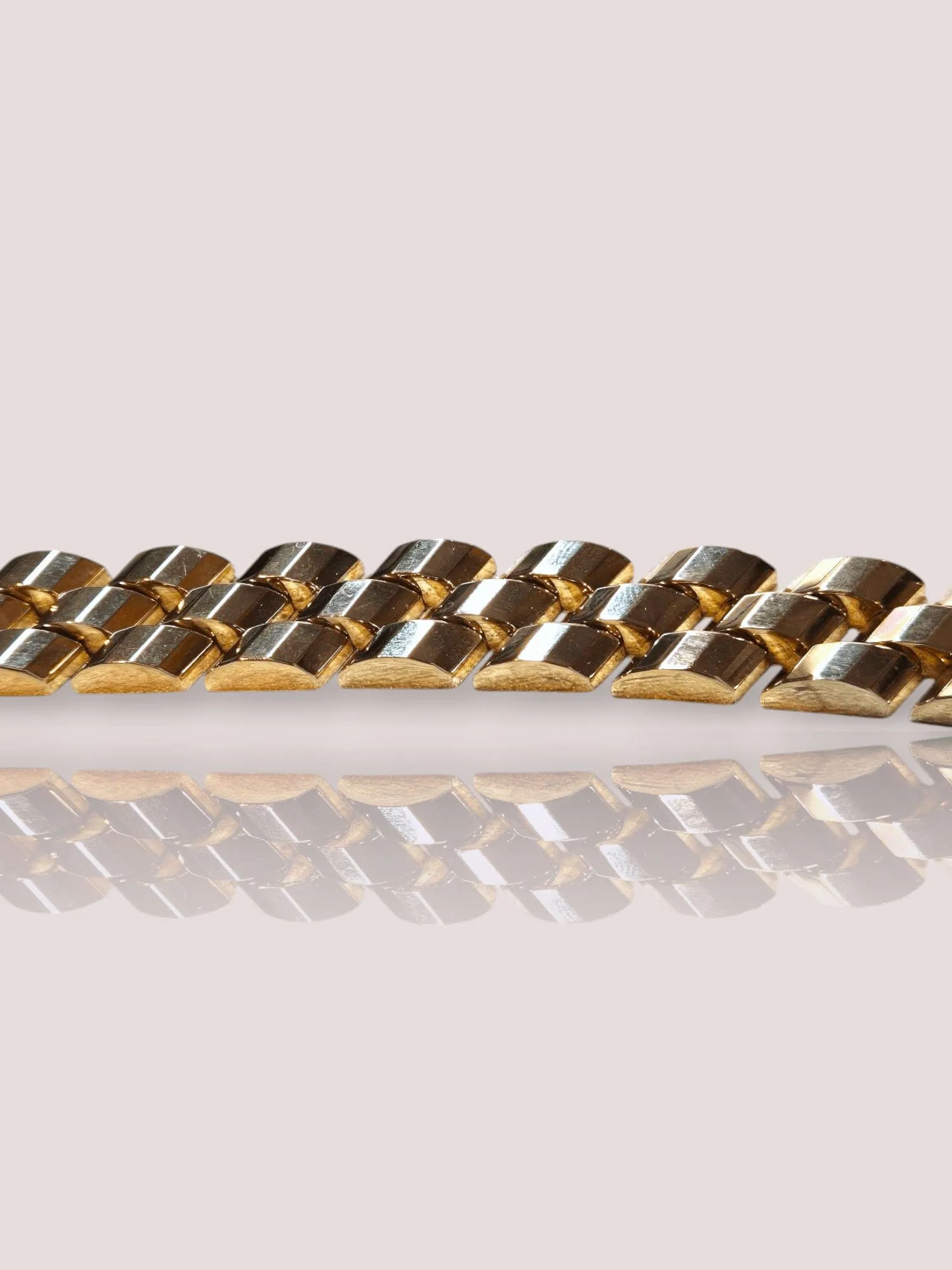 Bracelet jubilé en or jaune 14 carats sold by 58 Facettes product image thumbnail 3