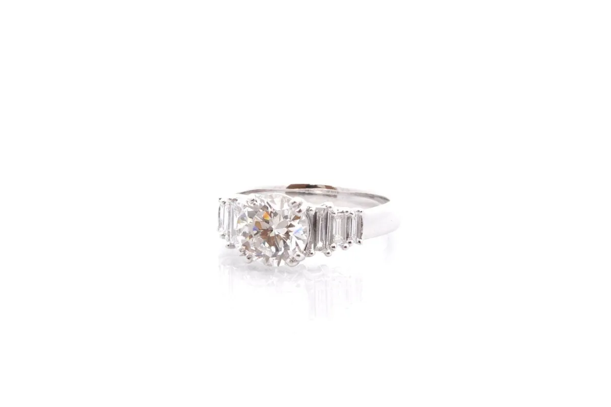 Bague diamant de 1,81cts E/SI2 sold by 58 Facettes