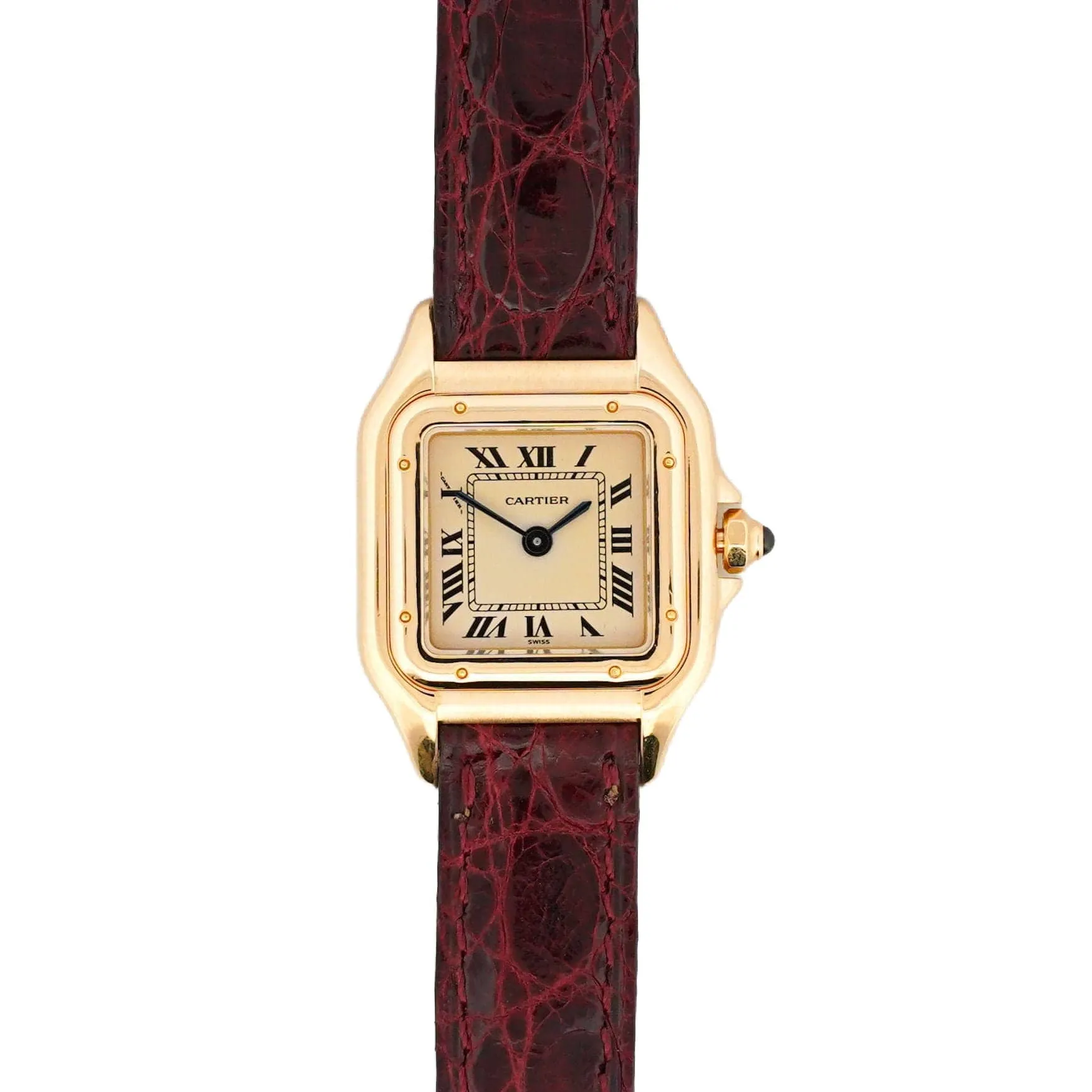 Cartier Panthère gold - champagne roman dial - SM sold by 58 Facettes