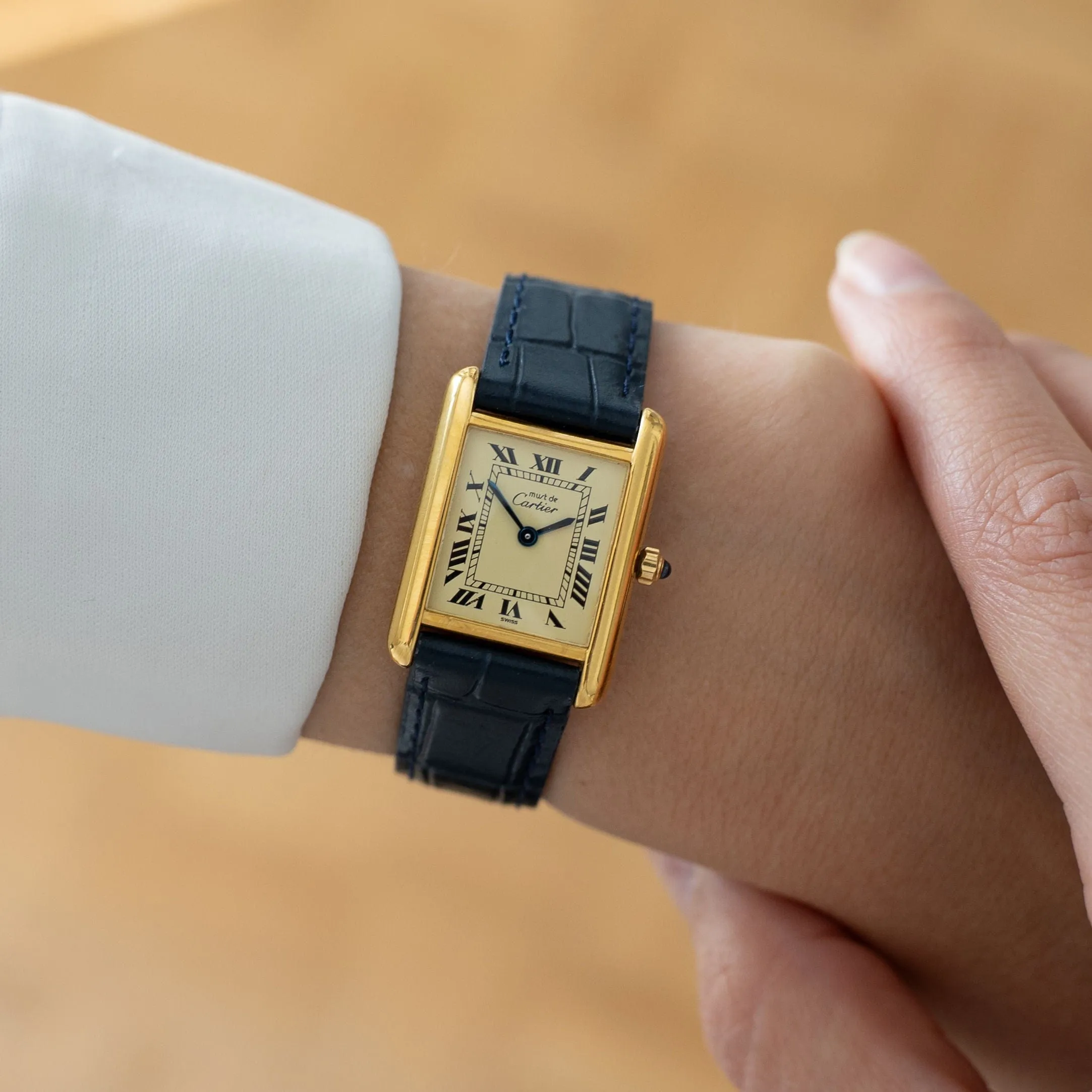 Cartier Tank Must - Cadran citron - SM sold by 58 Facettes product image thumbnail 2