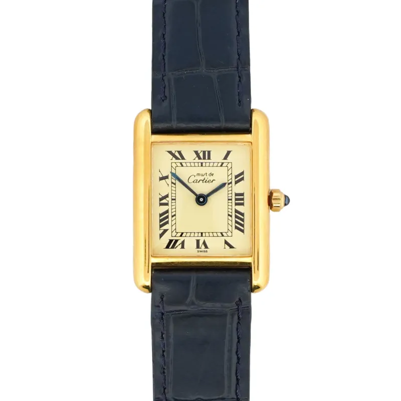 Cartier Tank Must - Cadran citron - SM sold by 58 Facettes