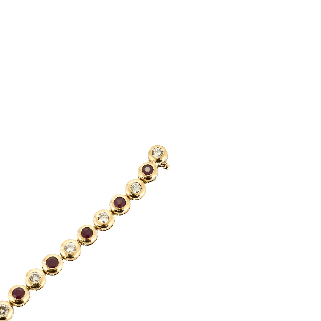 BRACELET DIAMANTS ET RUBIS sold by 58 Facettes product image thumbnail 5
