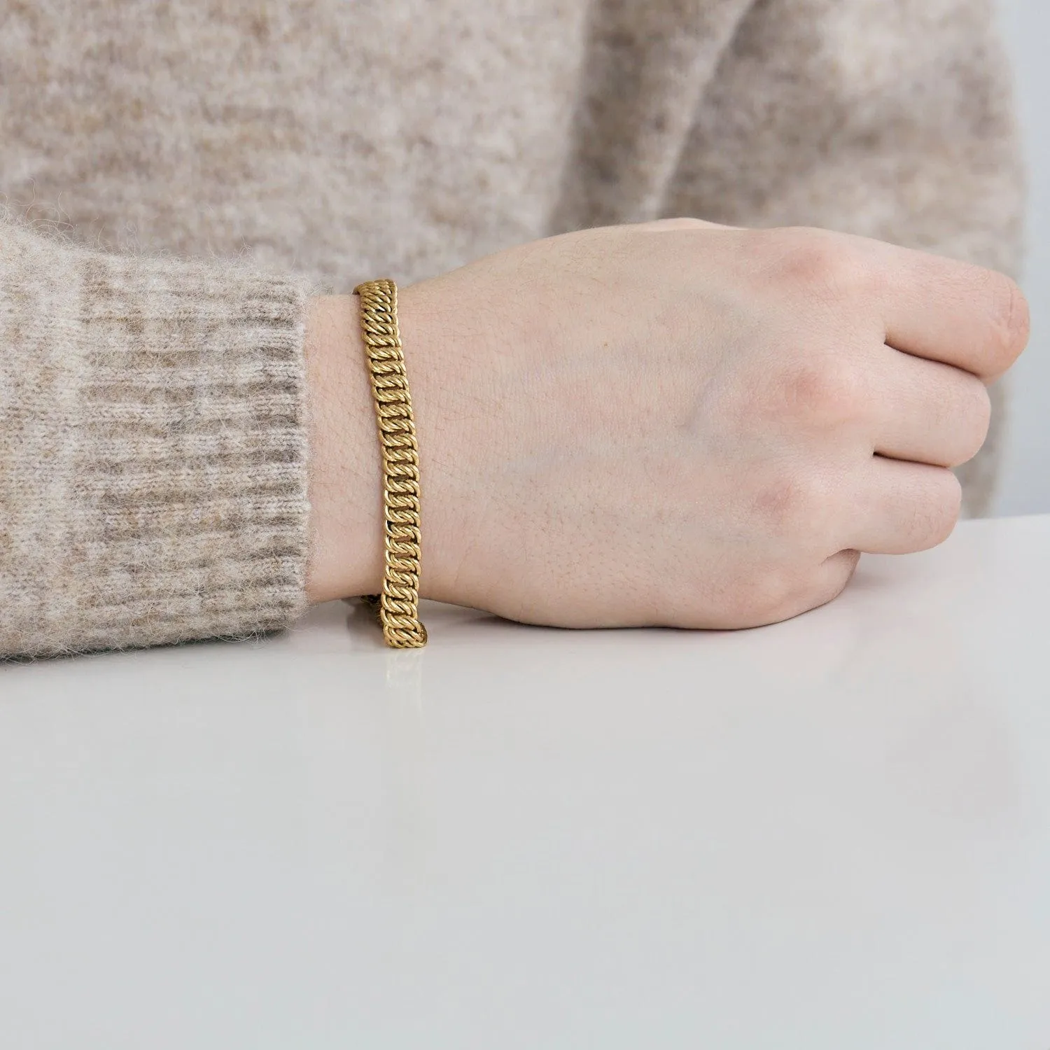 BRACELET MAILLE AMERICAINE sold by 58 Facettes product image thumbnail 2