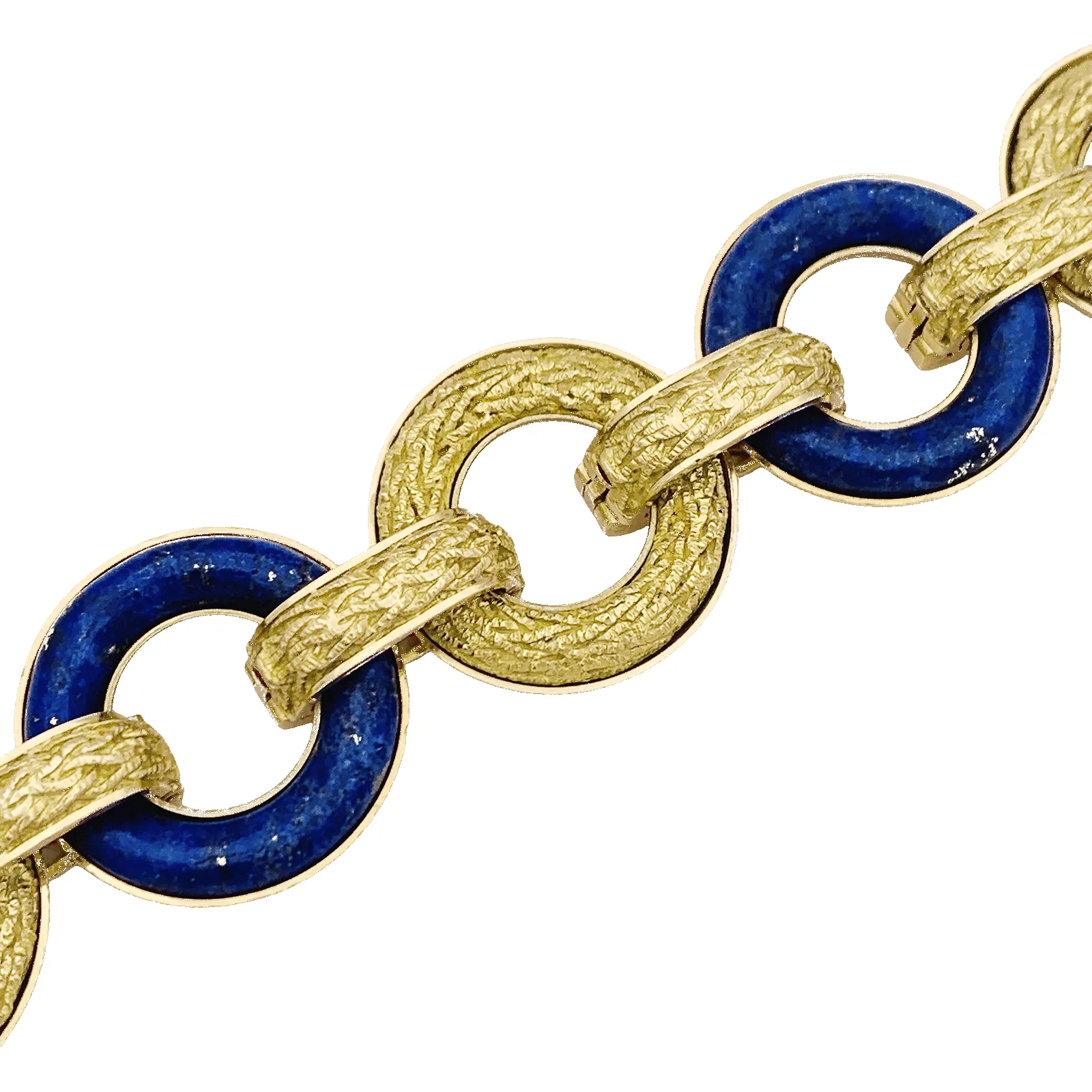 Bracelet or jaune, lapis lazuli. sold by 58 Facettes product image thumbnail 3
