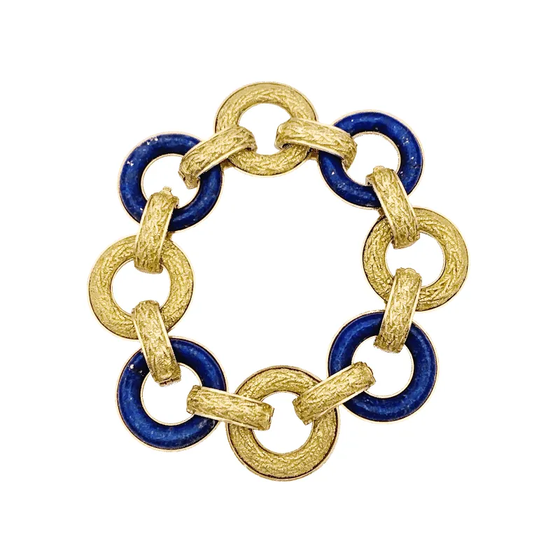 Bracelet or jaune, lapis lazuli. sold by 58 Facettes