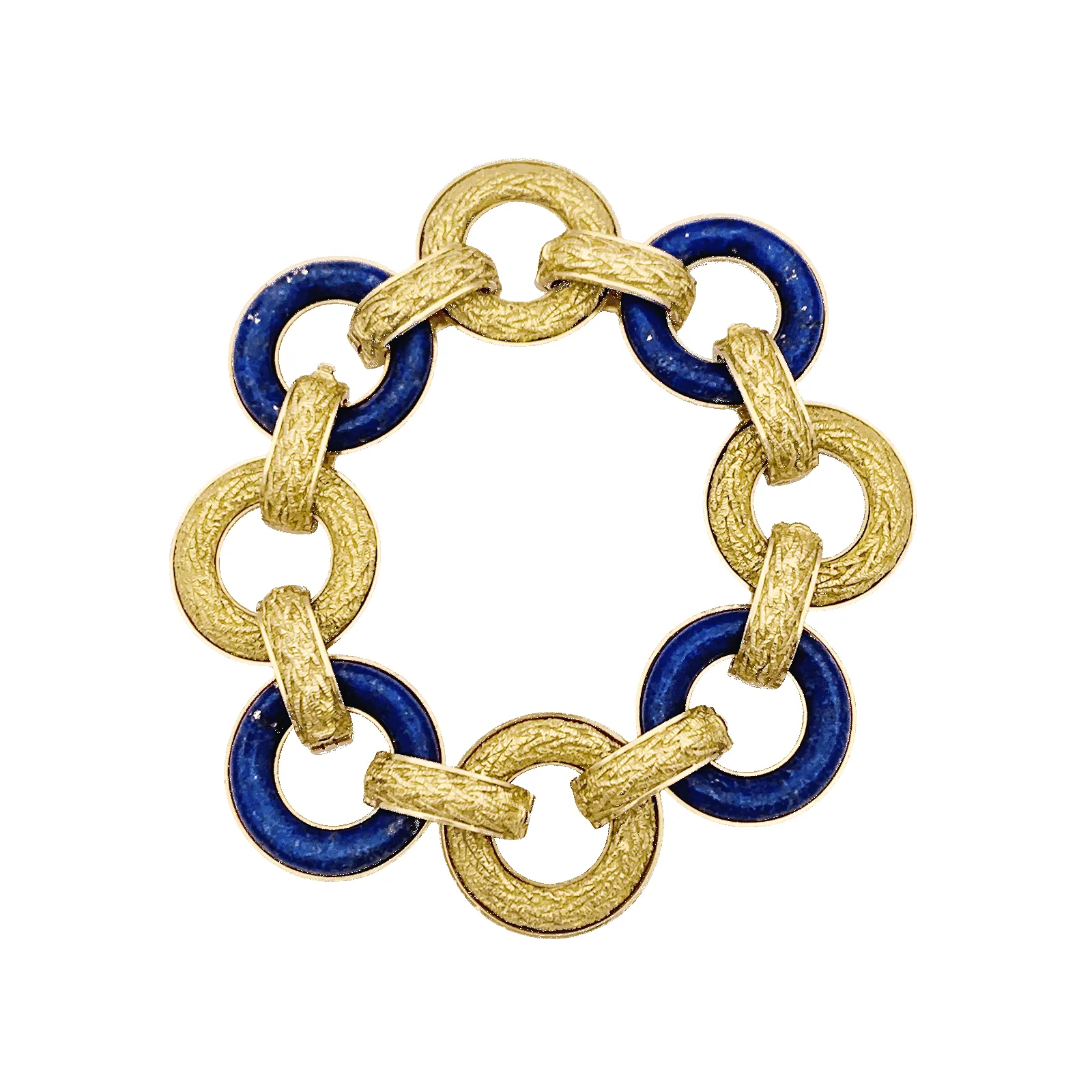 Bracelet or jaune, lapis lazuli. sold by 58 Facettes