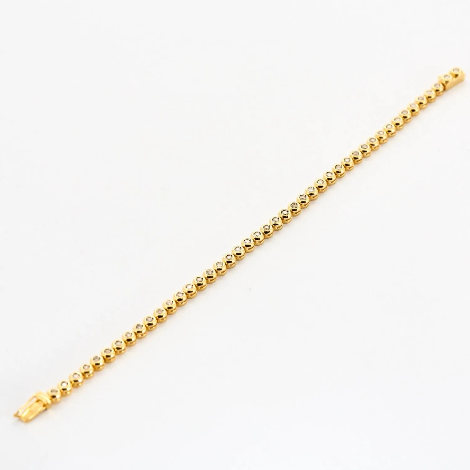 Bracelet ligne en or jaune et diamants sold by 58 Facettes product image thumbnail 3