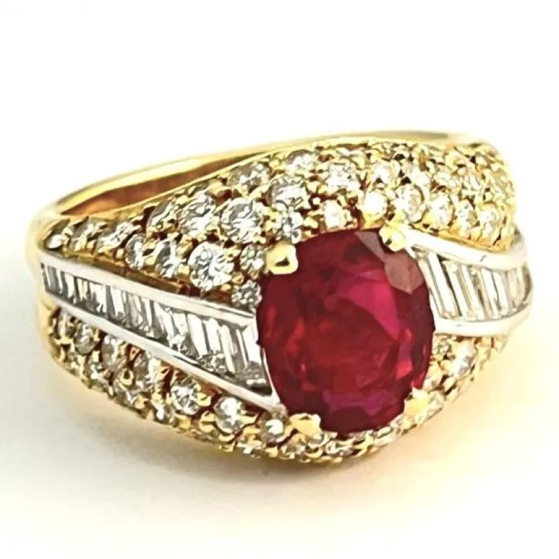 KUTCHINSKY bague or jaune rubis 2.08 carats sold by 58 Facettes