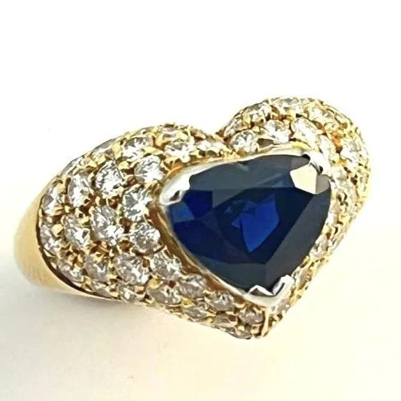 KUTCHINSKY - bague or jaune rubis 2,08 carats et diamants sold by 58 Facettes