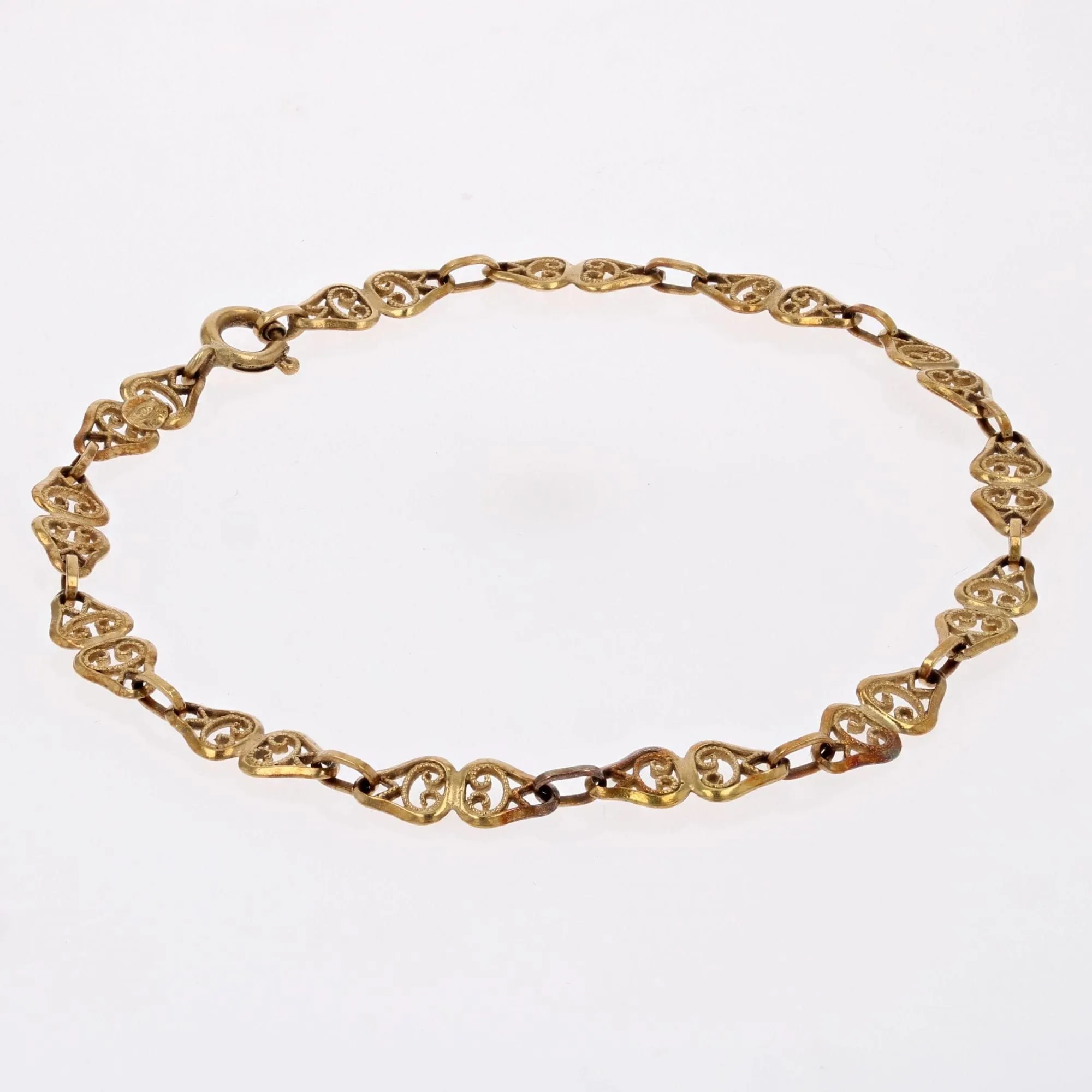 Bracelet en or jaune filigrané sold by 58 Facettes product image thumbnail 5