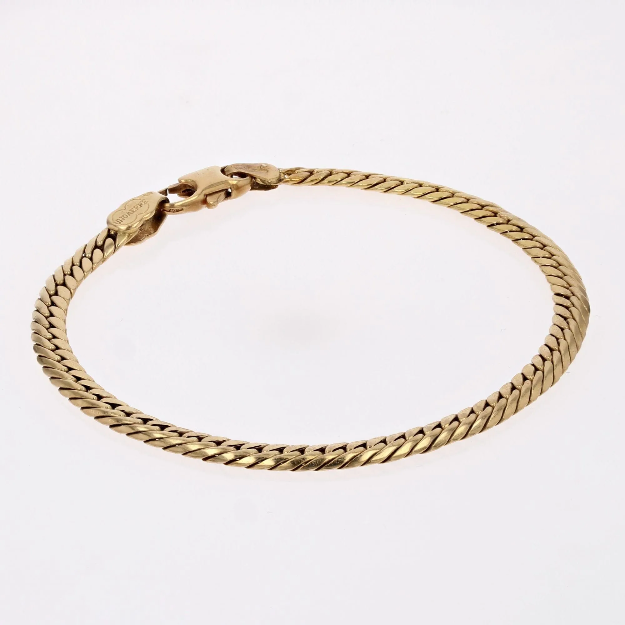 Bracelet en or occasion gourmette aplatie sold by 58 Facettes product image thumbnail 5