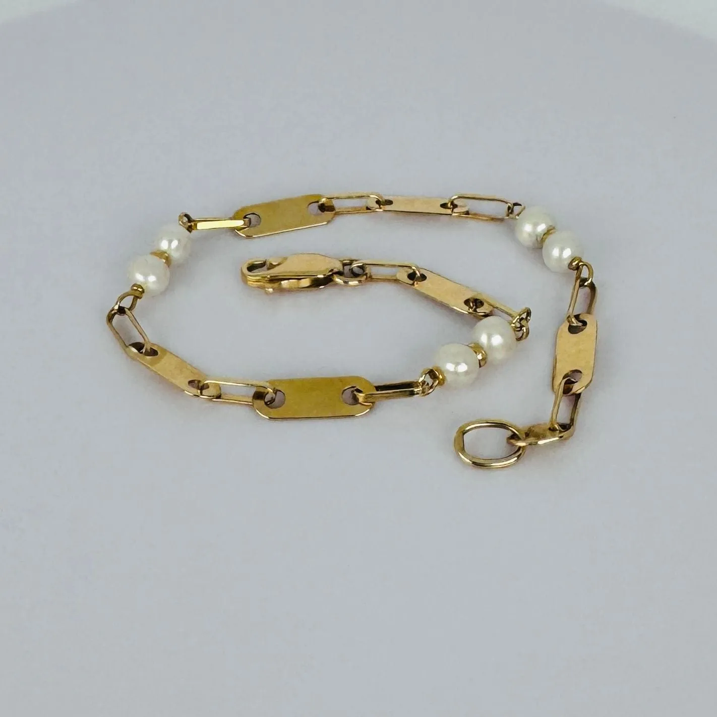 Bracelet en or jaune avec perles sold by 58 Facettes product image thumbnail 4