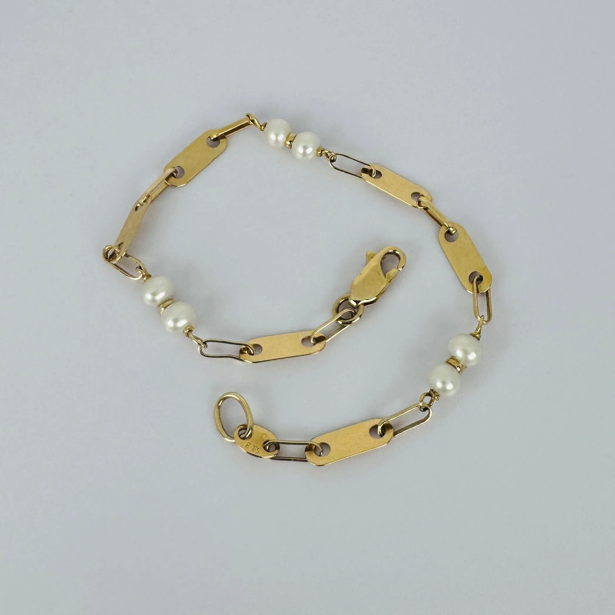 Bracelet en or jaune avec perles sold by 58 Facettes product image thumbnail 3