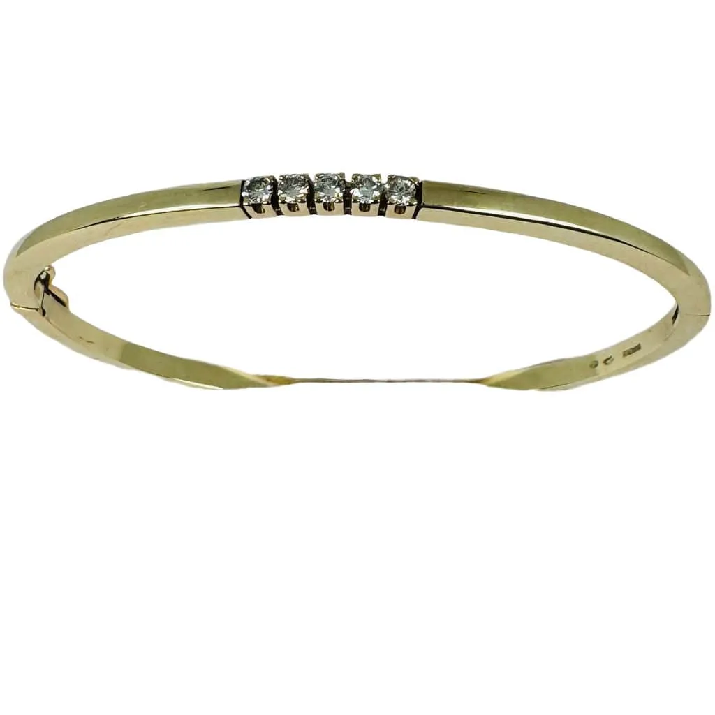 Bracelet en or jaune avec diamants sold by 58 Facettes product image thumbnail 4