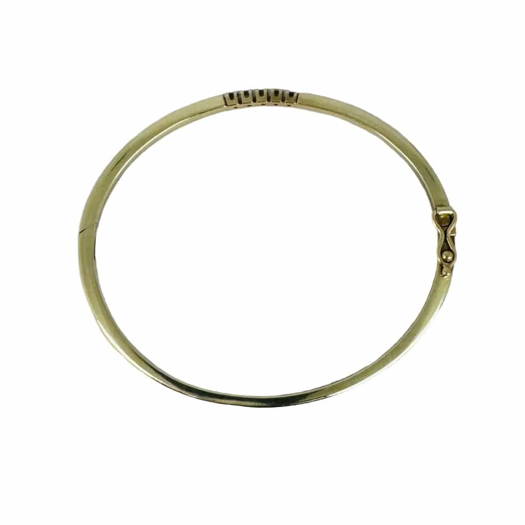 Bracelet en or jaune avec diamants sold by 58 Facettes