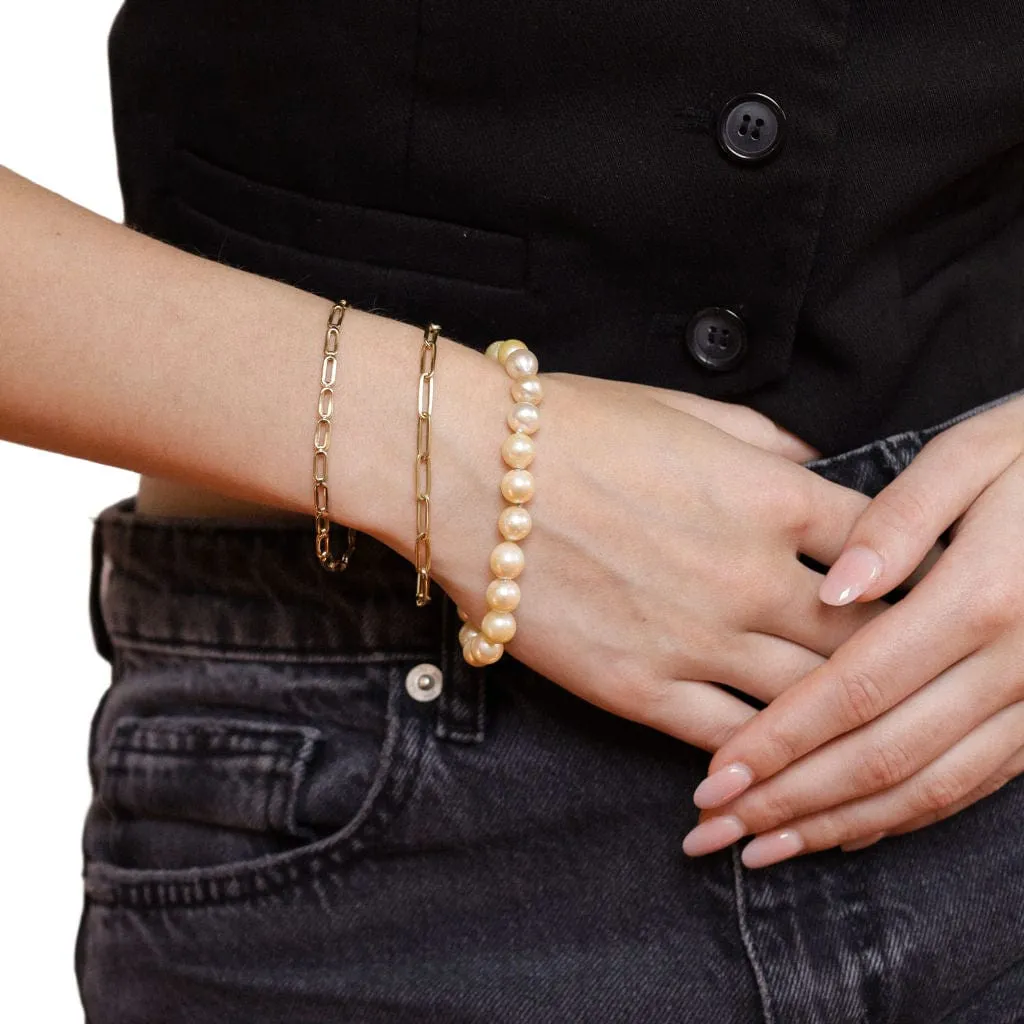 Fermoir de bracelet en or jaune avec perles sold by 58 Facettes product image thumbnail 2