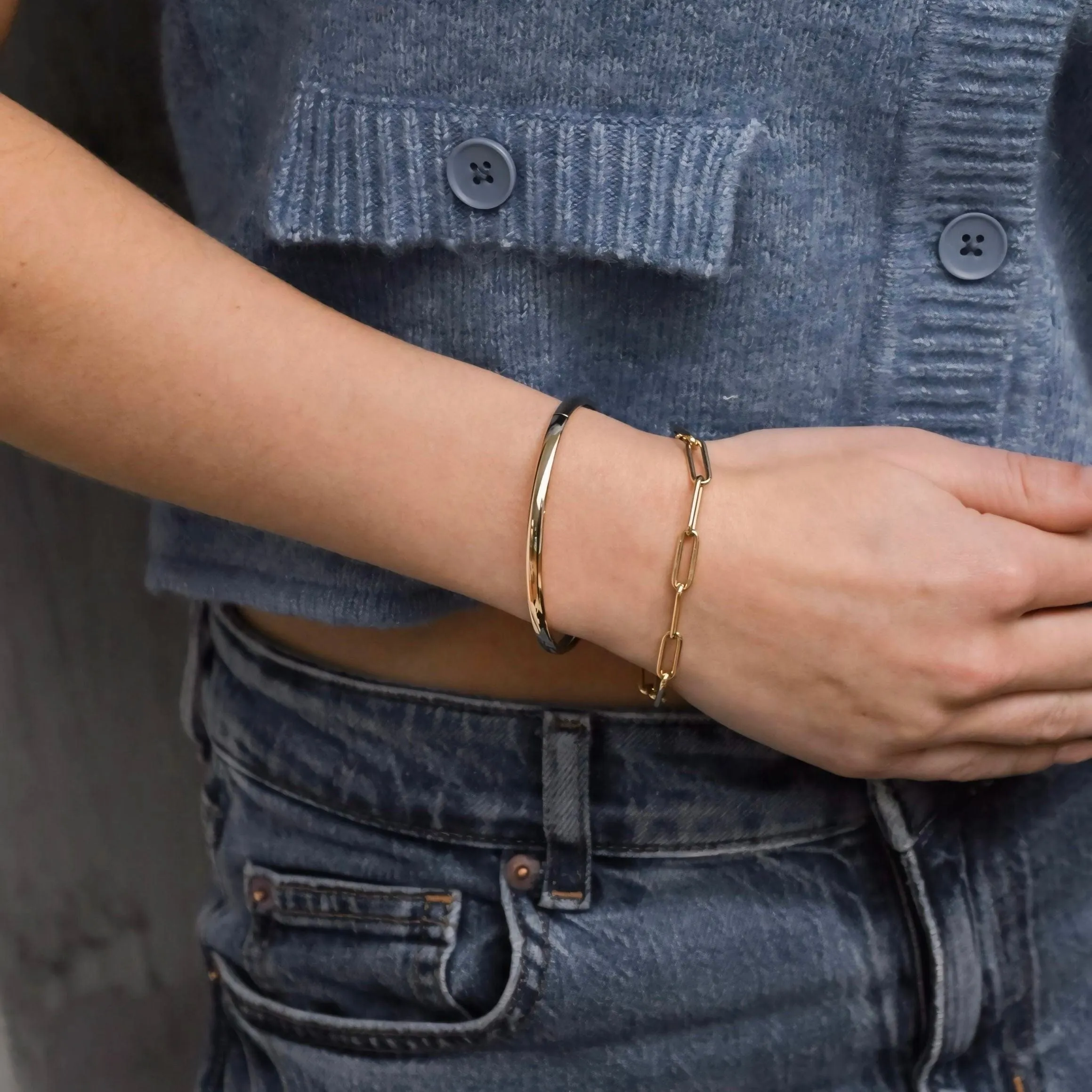 Bracelet en or jaune fermé pour toujours sold by 58 Facettes product image thumbnail 5