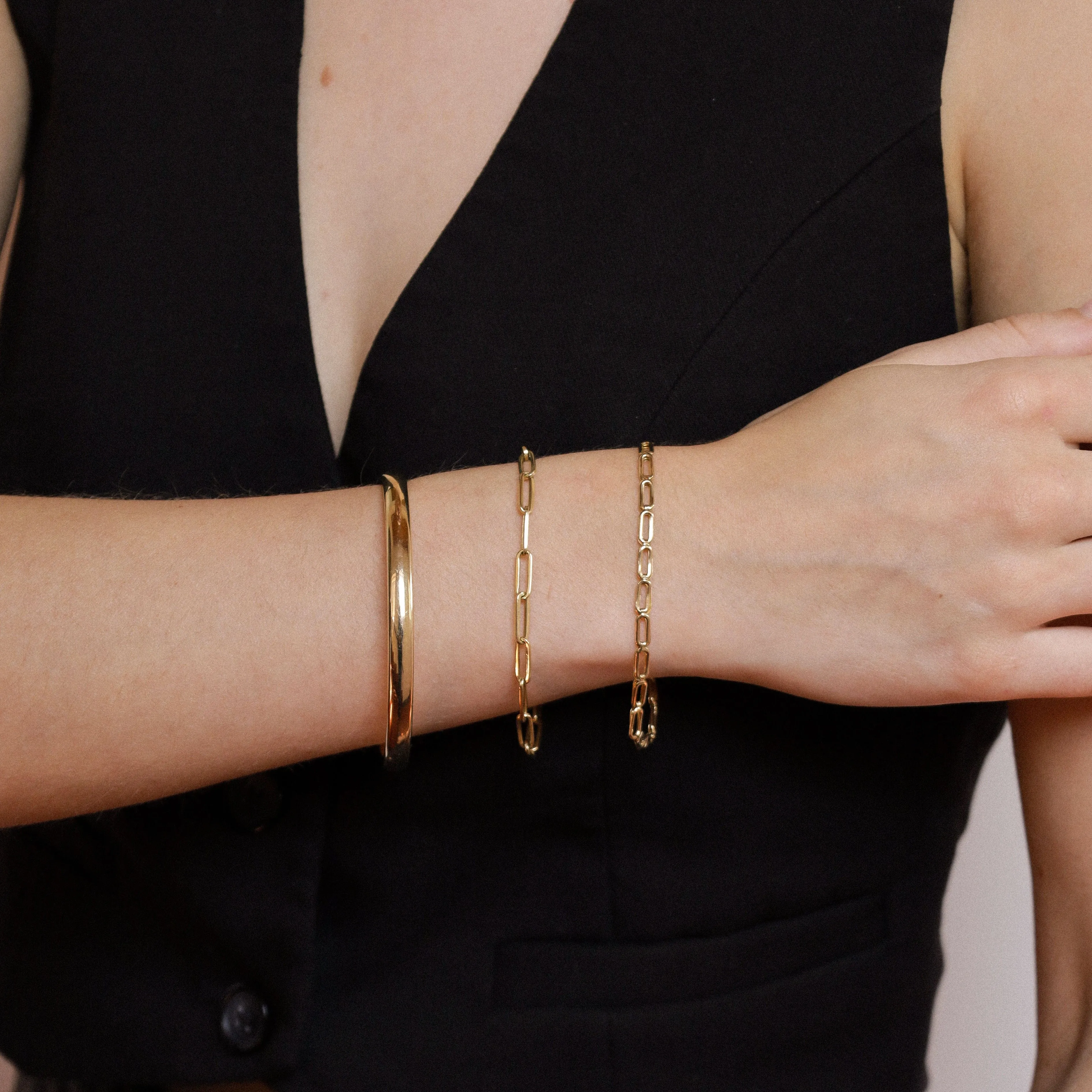 Bracelet en or jaune avec des maillons élégants sold by 58 Facettes product image thumbnail 2