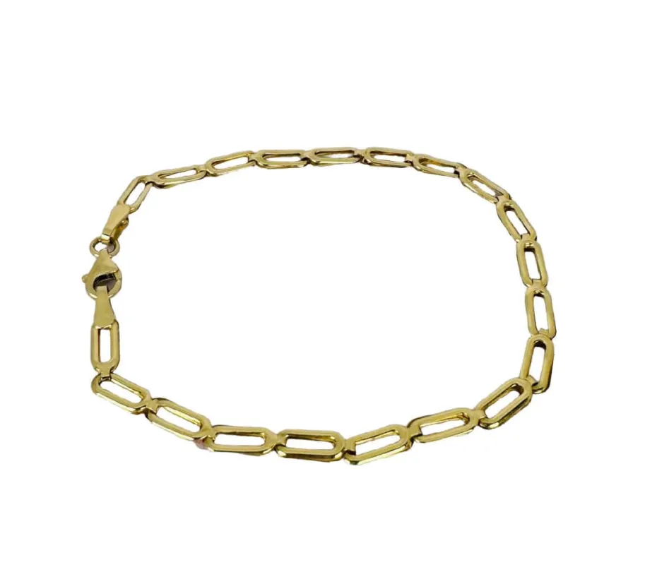 Bracelet en or jaune avec des maillons élégants sold by 58 Facettes