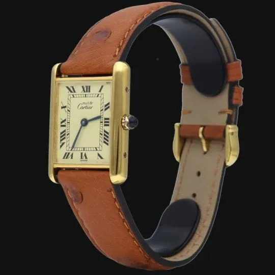 Cartier Montre Tank Vermeil sold by 58 Facettes product image thumbnail 3