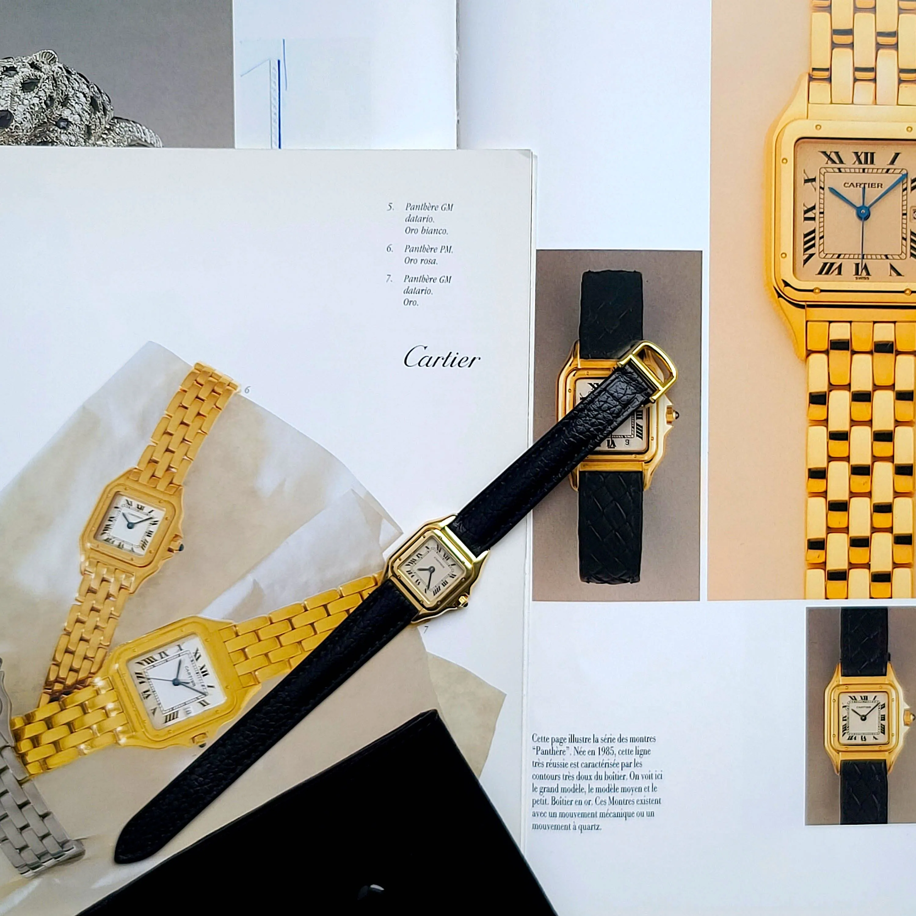 Cartier Panthère Petit modèle PM SM Or 18 carats 8669 + Boucle déployante en or sold by 58 Facettes product image thumbnail 3